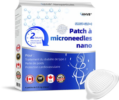 【Dernier jour de promotion : 70 % de réduction】𝐇𝑯𝑽𝐁®⚡ 𝑷𝒂𝒕𝒄𝒉 à microneedles nano Tirzépatide ✨（Zéro douleur, soulagement 24h/24 et 7j/7 | Perdez 9 kg RAPIDEMENT | 90 % de réduction de sucre