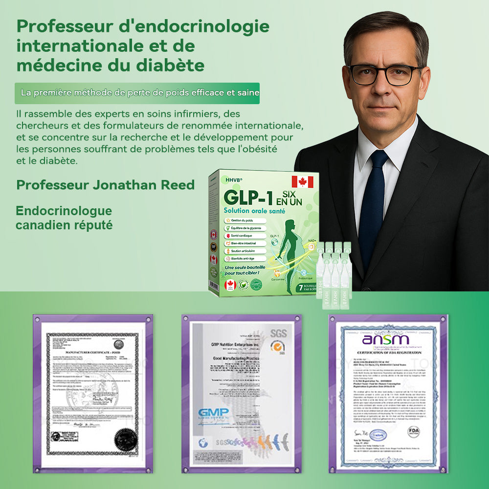 Boutique officielle|𝐻𝑯𝐕𝐁®🌻🌻𝐆𝘓𝘗-1 SIX IN-ONE Solution de santé liquide oral (Juste une dose par jour, changements visibles en 7 jours) ✅ Pour l'obésité, la santé cardiovasculaire, le diabète, l'apnée du sommeil, les problèmes articulaires, et plus encore