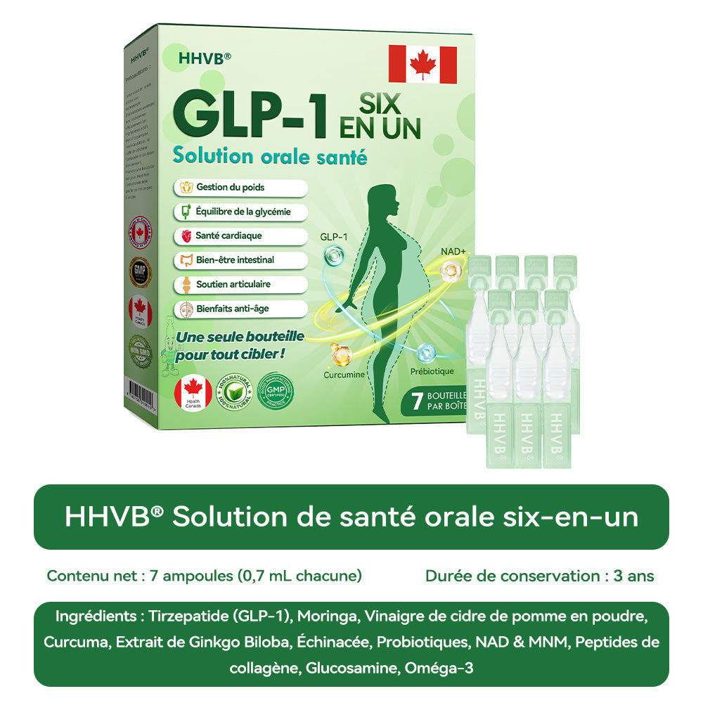 Boutique officielle|𝐻𝑯𝐕𝐁®🌻🌻𝐆𝘓𝘗-1 SIX IN-ONE Solution de santé liquide oral (Juste une dose par jour, changements visibles en 7 jours) ✅ Pour l'obésité, la santé cardiovasculaire, le diabète, l'apnée du sommeil, les problèmes articulaires, et plus encore