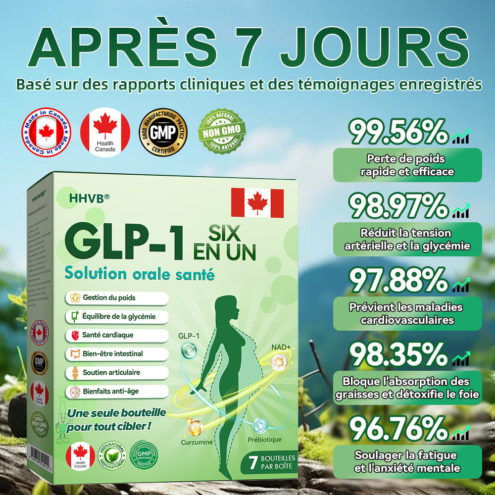 Boutique officielle|𝐻𝑯𝐕𝐁®🌿🌿𝐆𝘓𝘗-1 SIX IN-ONE Solution de santé liquide oral (Juste une dose par jour, changements visibles en 7 jours) ✅ Pour l'obésité, la santé cardiovasculaire, le diabète, l'apnée du sommeil, les problèmes articulaires, et plus encore